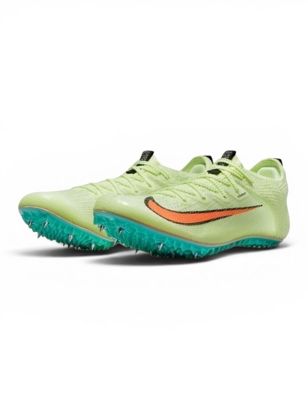 Nike Zoom Superfly Elite 2 Sprint Spikes Turquoise Black Orange Size 14